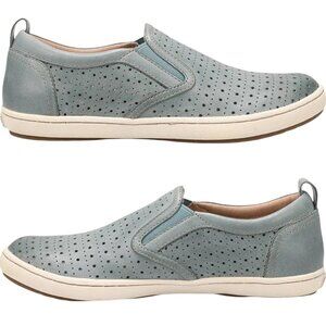 Taos Court Slip-On Perforated Sneakers - Lake Blue - 8.5